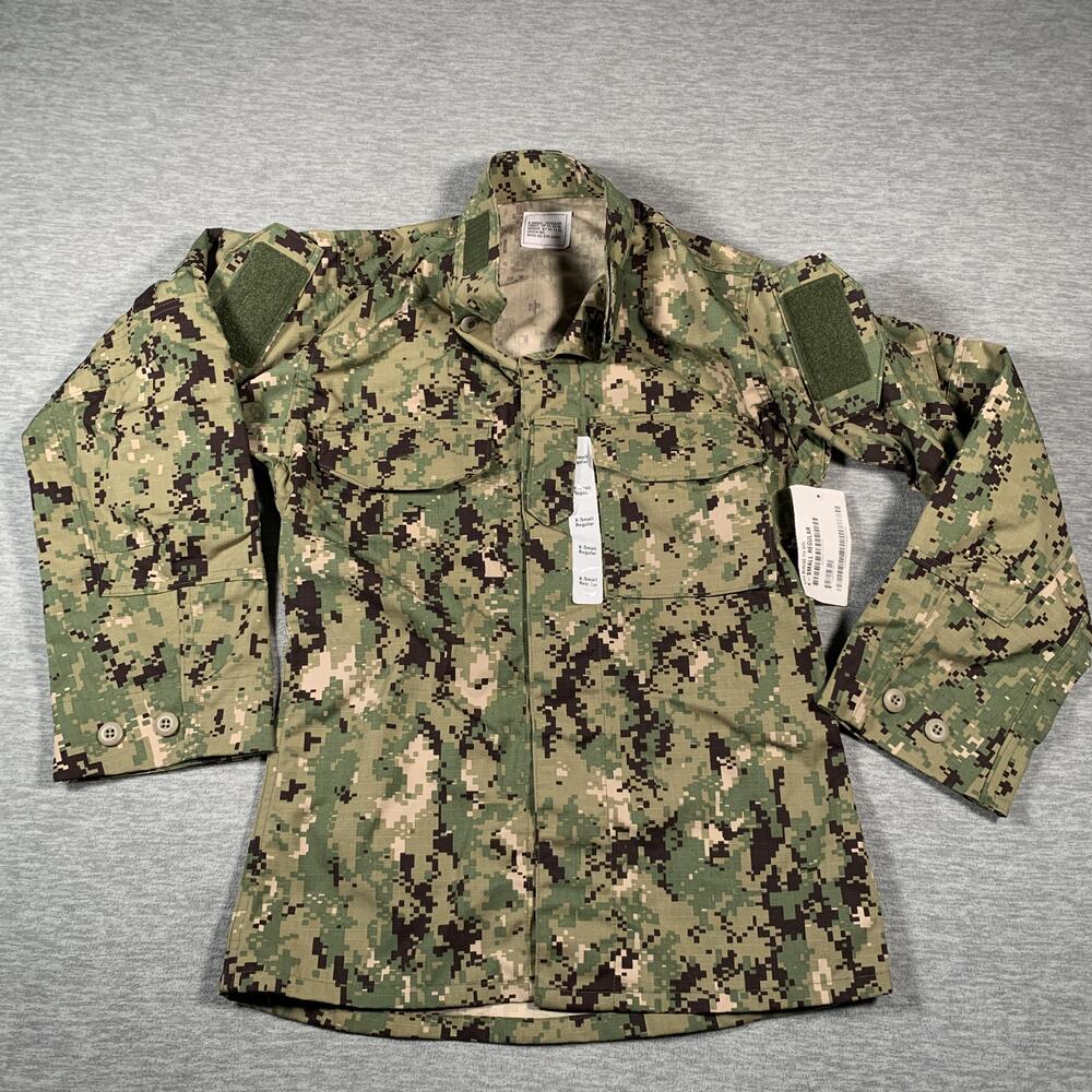 US Navy NWU Type III Shirt Mens X-Small Regular Woodland Digital Camo Ripstop